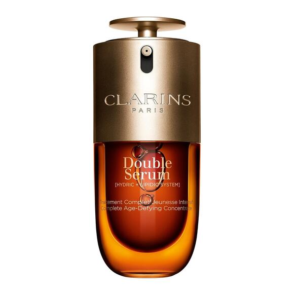 Clarins Double Serum anti Aging Face Serum 1 fl oz Firms Smoothes Boost Refine